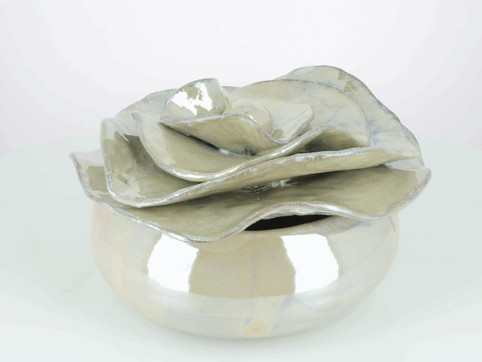 Boite pivoine céramique platine – Image 3