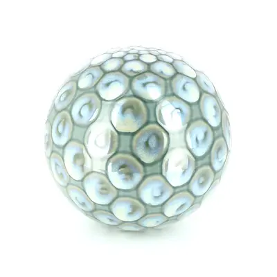 Boule décorative 15 cm – Grise décor "écailles" – Image 4