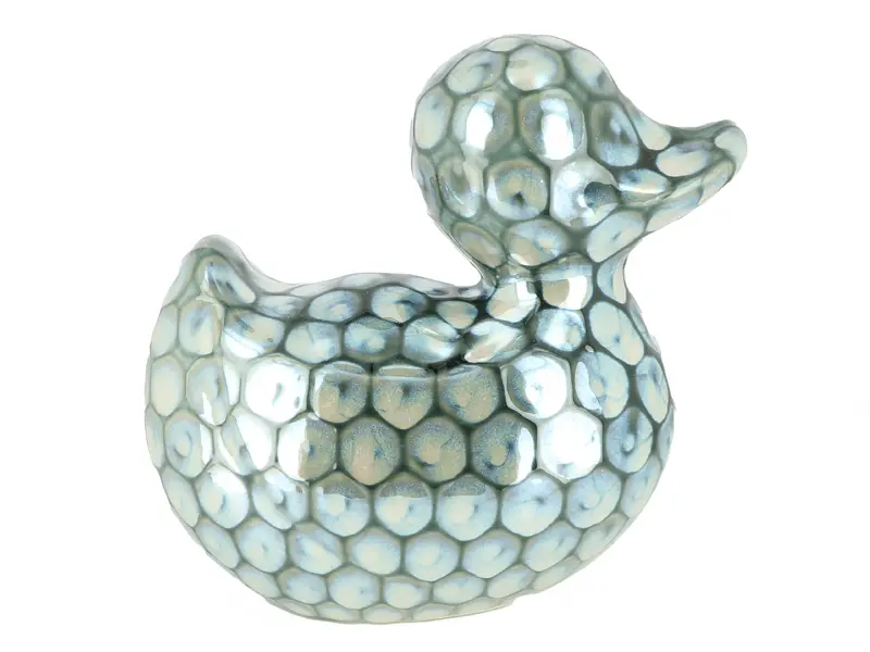 Canard gris en céramique. Objet déco signé VERO VAGH à Salernes