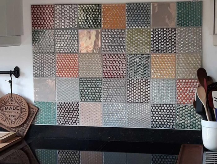 Crédence carreaux décoratifs "écailles" salernes