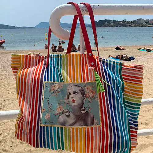 Sac en tissu VERO VAGH céramique artistique et textile à Salernes en Provence